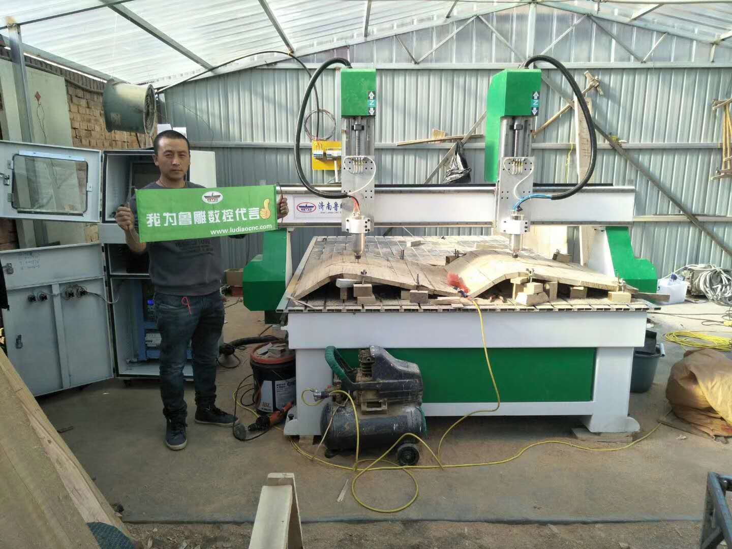 山西客戶為魯雕數控代言