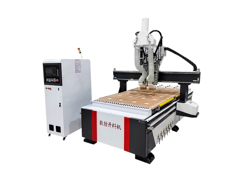 數控木工雕刻機雙工序全自動板式家具柜門板材切割開料機 數控木工雕刻機雙工序全自動板式家具柜門板材切割開料機
